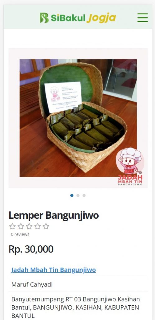 Lemper Bangunjiwo Sibakul Jogja